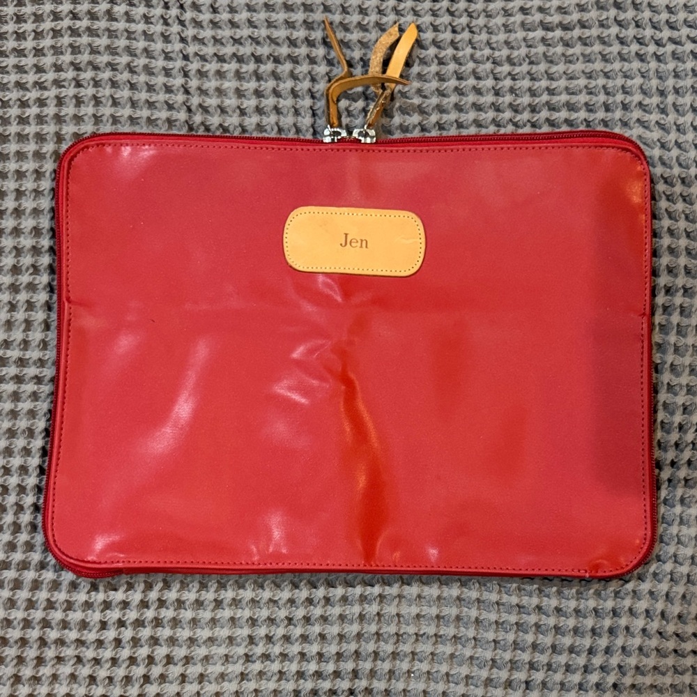 John Hart Red Laptop Bag